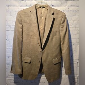 Marc Anthony Men's Jacket/Blazer Size 42R 2 Button Closure Brown *see Note